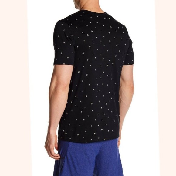 Nike Polka Basketball Print Athletic Cut Black Dri-Fit Graphic Tee - Picture 3 of 5